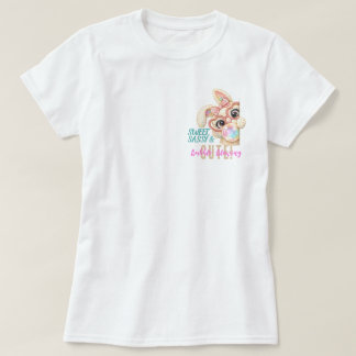 T-shirt Chemisier féminin de Pâques doux et impertinent