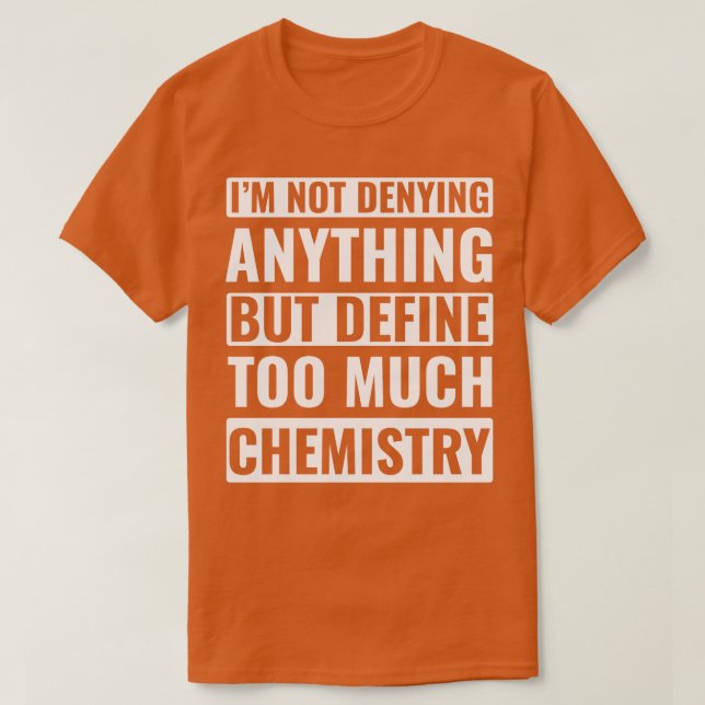 T-shirt Chemistry (Design devant)