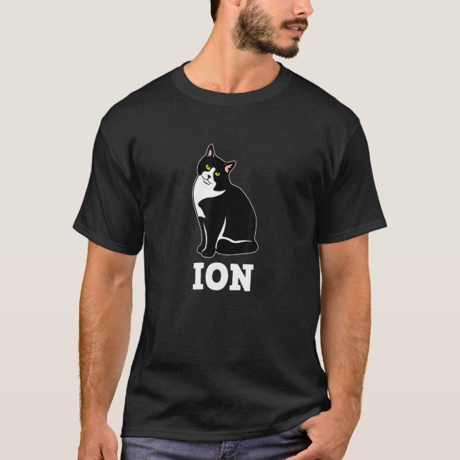 T-shirt Chemistry Cat Ion Science  Teacher Student Graphic (Devant)