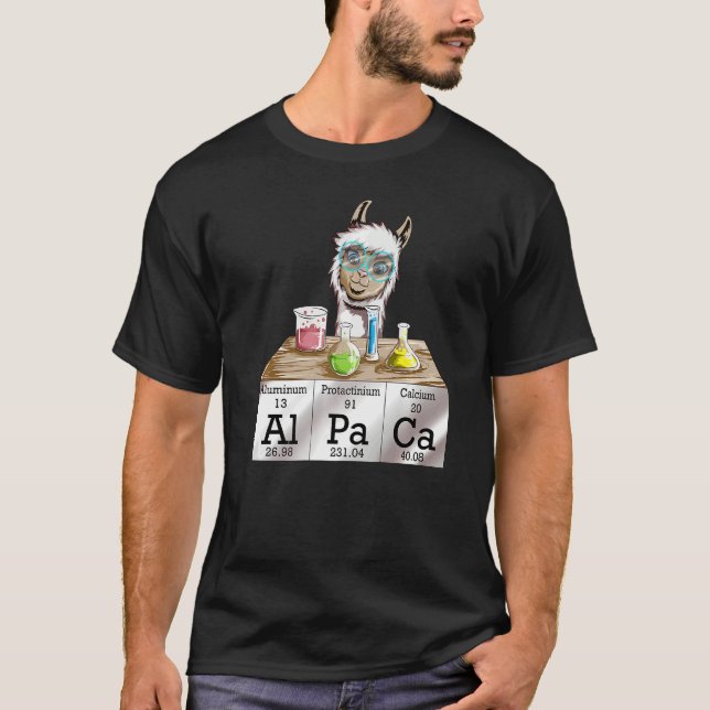 T-shirt Chemistry Chemistry Edges Chemistry Student Alpaca (Devant)