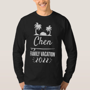 T-shirt Chen Famille Vacances Groupe Tropical Trip Beach