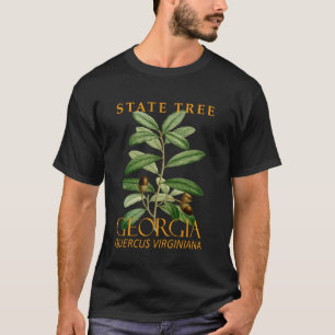 T-shirt Chêne Virant du Sud, Arbre du Territoire de Géorgi