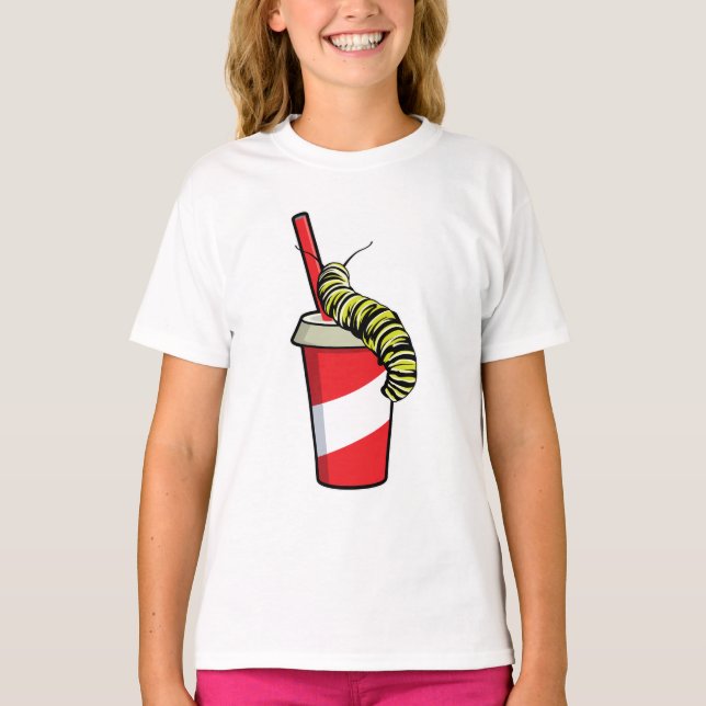 T-shirt Chenille avec boisson (Devant)