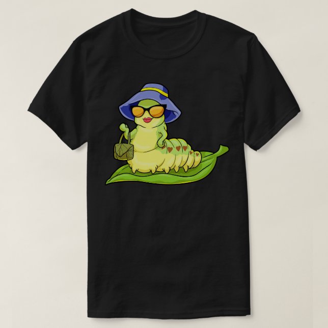 T-shirt Chenille avec sac à main Glamor pour dames Lunette (Design devant)