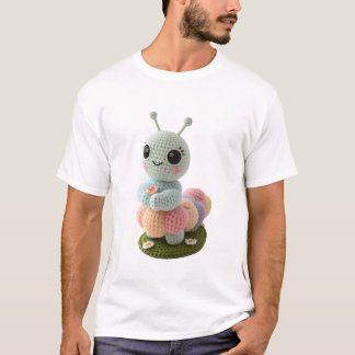 T-shirt Chenille Chenilleux Un Ami Au Crochet T-Sh