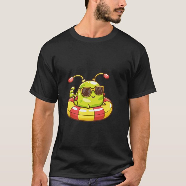 T-shirt Chenille Cool Sur Comics De Voyage De Vacances D'é (Devant)