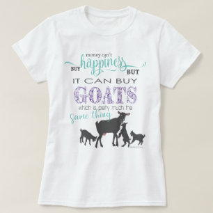 T-shirt CHÈQUE L'argent ne peut pas acheter le bonheur C