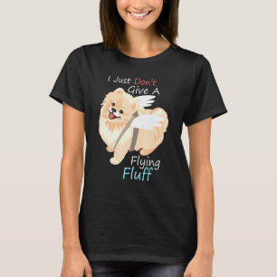 T-shirt Cher Chien Poméranien Je Ne Donne Pas Un Flux Vola