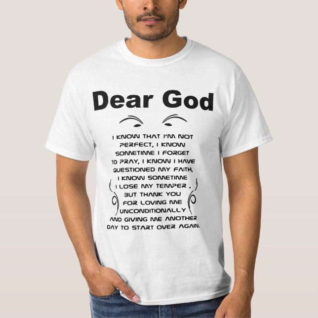 T-shirt Cher Dieu (Devant)