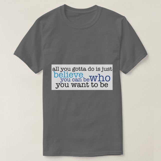T-shirt Cher Evan Hansen Citation Sincerely Me (Design devant)