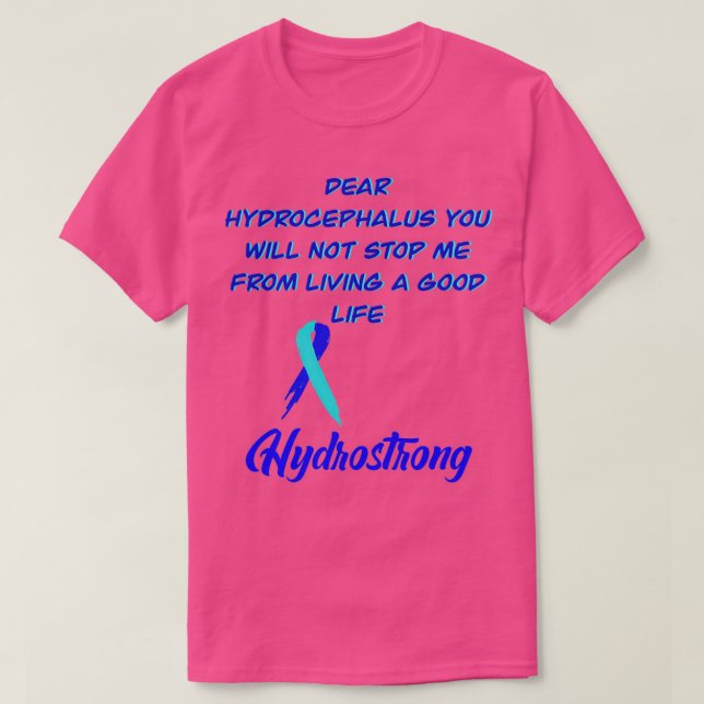 T-shirt Cher hydrocéphale hydroforte hydrocéphale Aware (Design devant)