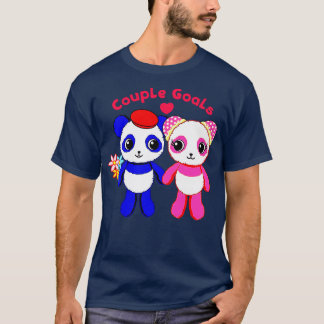 T-shirt Cher pandas couple
