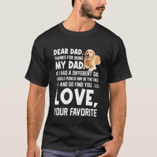 T-shirt Cher papa merci d'être mon papa