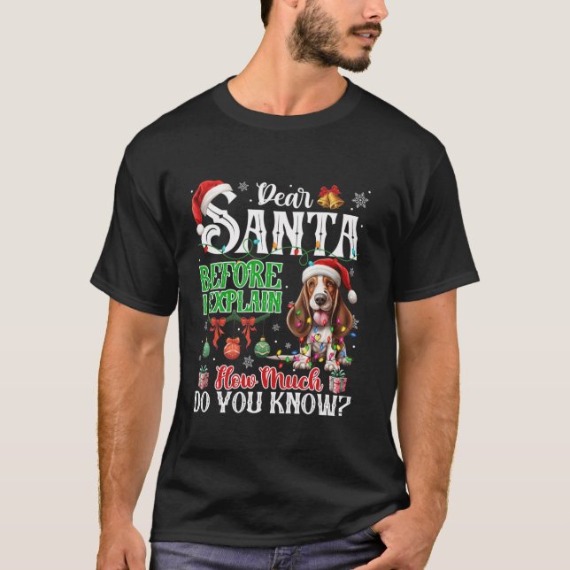 T-shirt Cher Père Noël Avant D'Expliquer Combien Vous Conn (Devant)