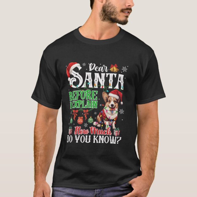T-shirt Cher Père Noël Avant D'Expliquer Combien Vous Conn (Devant)