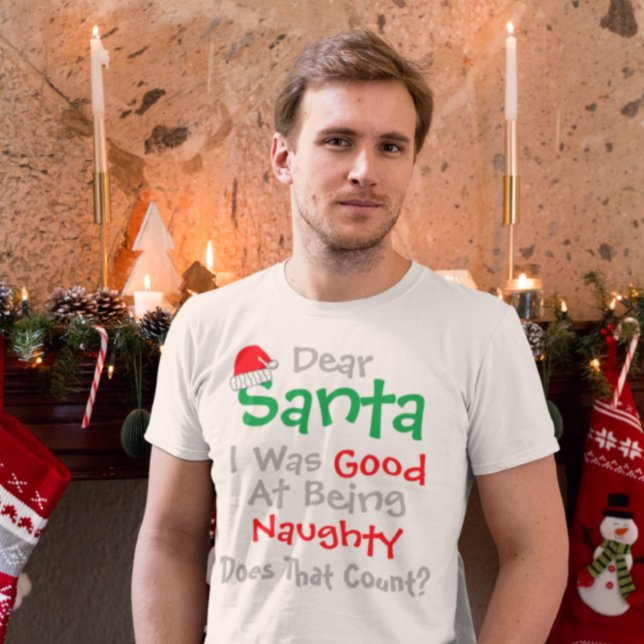 T-shirt Cher Père Noël : Bien D'Être Naughty Noël (Créateur téléchargé)