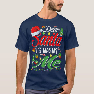 T-shirt Cher Père Noël Ça M'A Drôle Jour De Noël De Famill