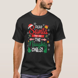 T-shirt Cher Père Noël, Ce Sont Les Mauvais Pajamas Fami