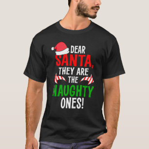 T-shirt Cher Père Noël, Ce Sont Les Mauvais Pajamas Famill