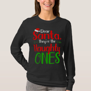 T-shirt Cher Père Noël, Ce Sont Les Mauvais Qui Joyeux Noë