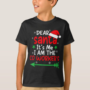 T-shirt Cher Père Noël C'est La Faute De Mon Collègue Que 
