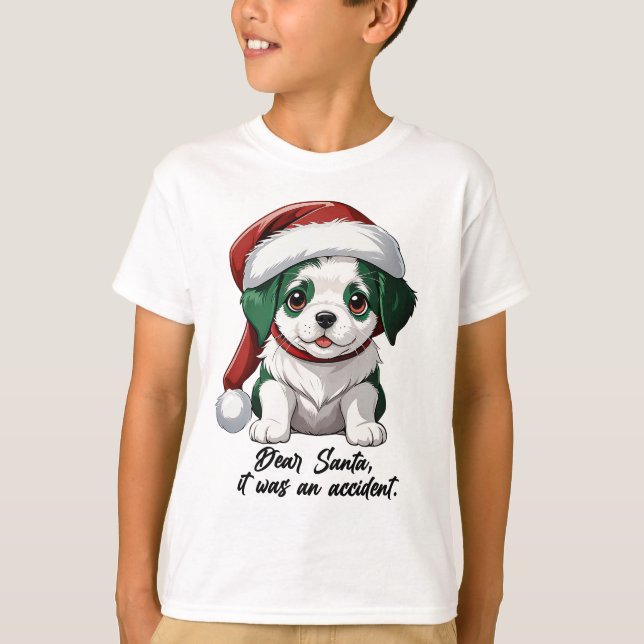 T-shirt Cher Père Noël, c'était un accident (Devant)