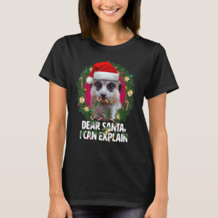 T-shirt Cher Père Noël Cute Meerkat était coquin à Noël