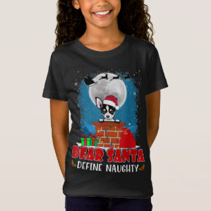 T-Shirt Cher Père Noël Définir Naughty Chihuahua Chig Funn