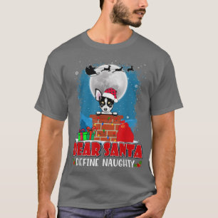 T-shirt Cher Père Noël Définir Naughty Chihuahua Chig Funn