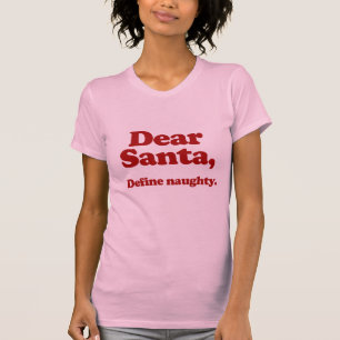 T-shirt Cher Père Noël, définissent vilain