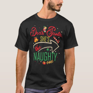 T-shirt Cher Père Noël Elle est la méchante Soeur Un Frère