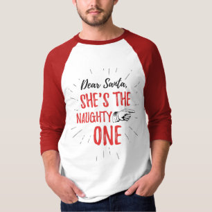 T-shirt Cher Père Noël, elle est méchante un Noël