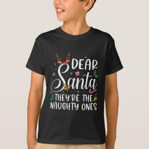 T-shirt Cher Père Noël Ils Les Maudits Famille De Noël