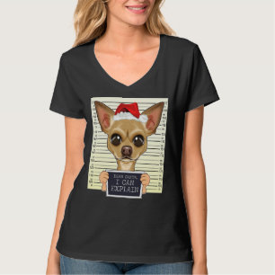 T-shirt Cher Père Noël, je peux expliquer Chihuahua Noël