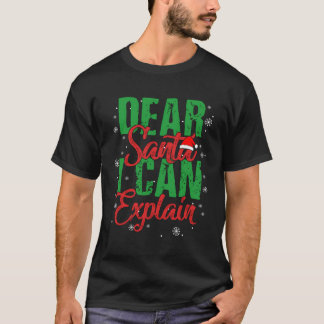 T-shirt Cher Père Noël Je Peux Expliquer Drôle Cadeau De N