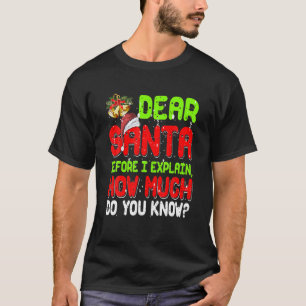 T-shirt Cher Père Noël Je Peux Expliquer Drôle Pajama D