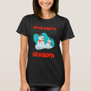 T-shirt Cher Père Noël j'essaie d'être sage mais je prends