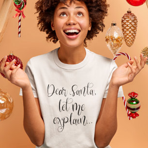 T-shirt Cher Père Noël Laissez-moi vous expliquer Noël amu