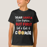Cher Père Noël Mange Un Cookie Funny Christmas Coo