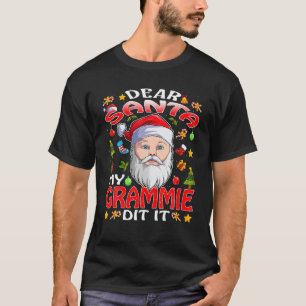 T-shirt Cher Père Noël Mon Grand-Mère L'A Fait Drôle Pajam