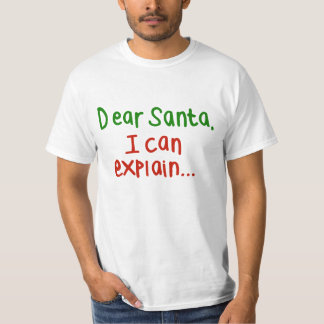 T-shirt Cher Père Noël que je peux expliquer