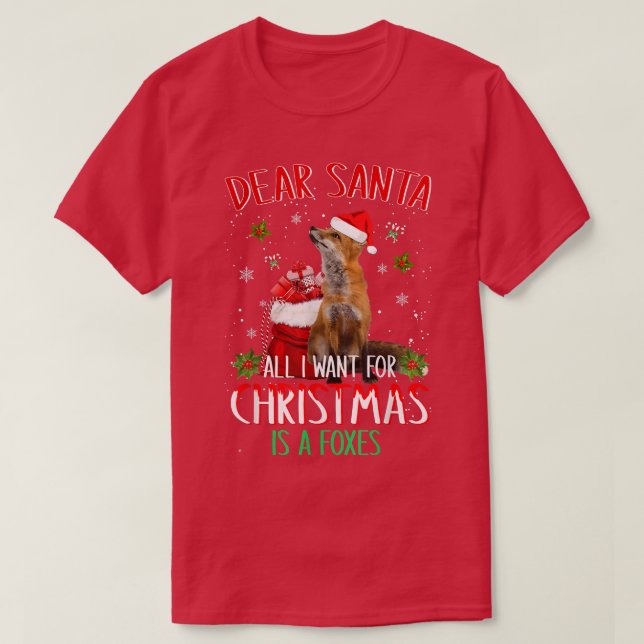 T-shirt Cher Père Noël Tout Ce Que Je Veux Pour Noël Est U (Design devant)