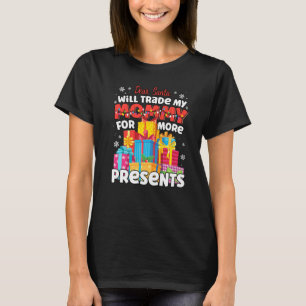 T-shirt Cher Père Noël Va Échanger Maman Pour Les Présenta