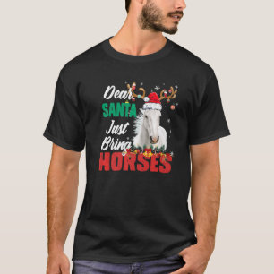 T-shirt Cher Père Noël vient d'apporter des chevaux Noël N