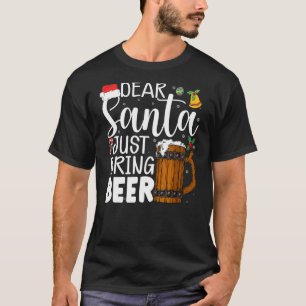 T-shirt Cher Père Noël vient d'apporter la bière Casquette