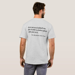 T-shirt Cher personne derrière moi