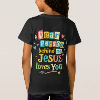 Cher personne derrière moi Jésus vous aime