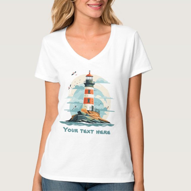 T-shirt Cher phare ajouter du texte (Devant)