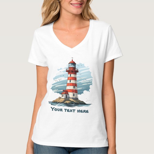 T-shirt Cher phare ajouter du texte (Devant)