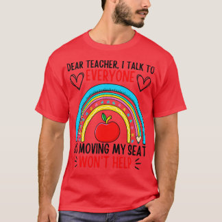 T-shirt Cher Professeur Drôle Je Parle À Tous Ceux Qui Dém